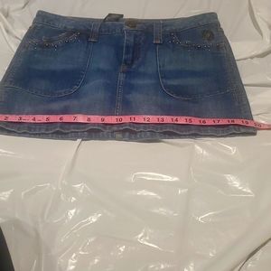 Harley davidson jeans skirt
